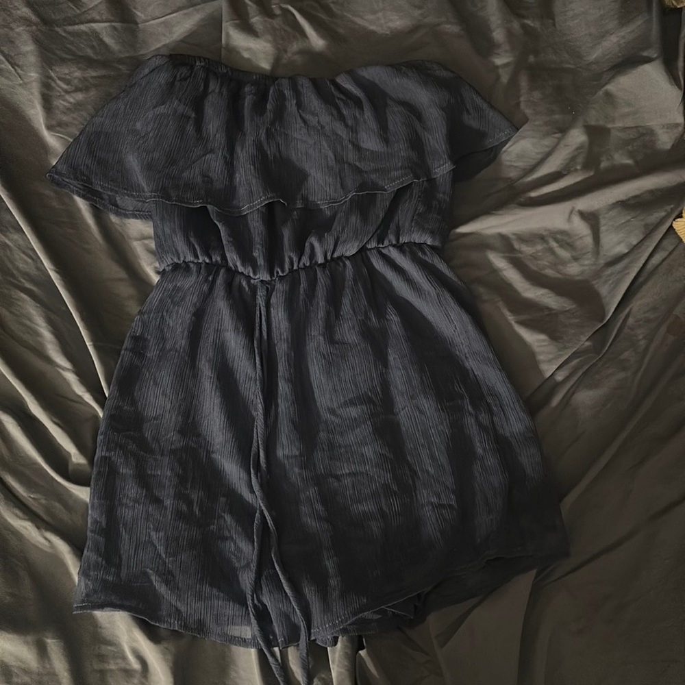 Blue blush romper